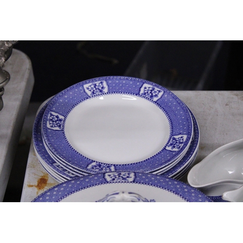 882 - A QUANTITY OF TILLSON DINNERWARE TO INCLUDE TUREENS AND PLATES, PLUS CUPS AND SAUCERS