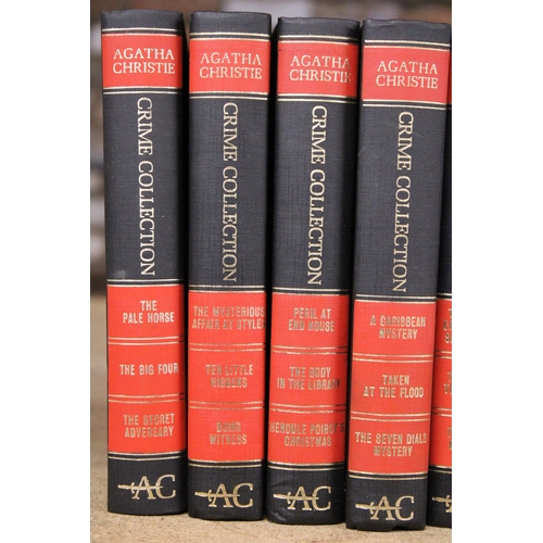 895 - TEN AGATHA CHRISTIE, CRIME COLLECTION BOOKS