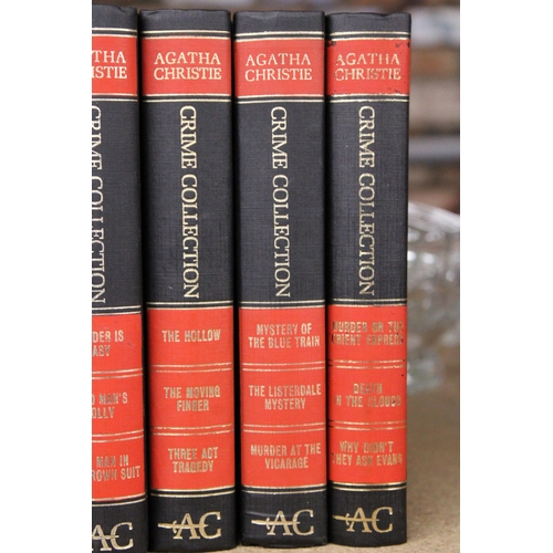 895 - TEN AGATHA CHRISTIE, CRIME COLLECTION BOOKS