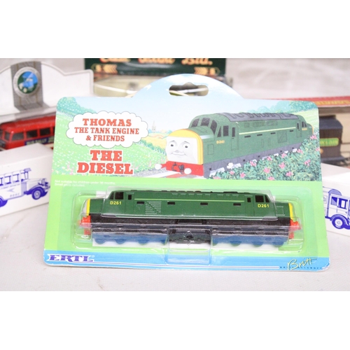 919 - EIGHT AS NEW IN PACKAGING MODEL VEHICLES TO INCLUDE HORNBY ROLLING STOCK THOMAS THE TANK ENGINE 'DIE... 