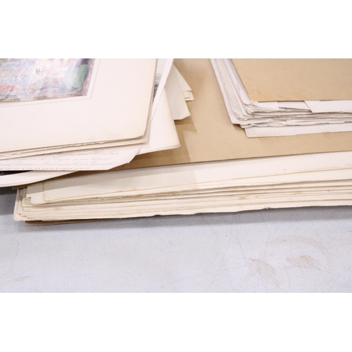 939 - A LARGE QUANTITY OF VINTAGE PRINTS