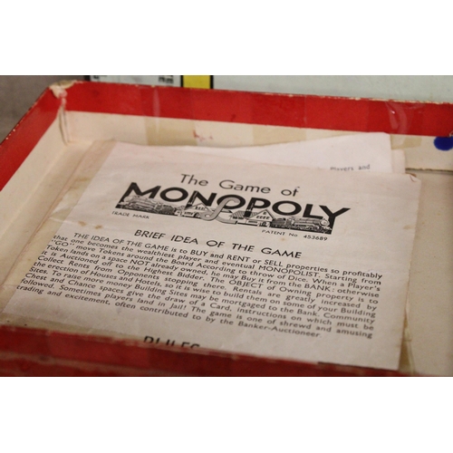 989 - A VINTAGE MONOPOLY BOARD GAME