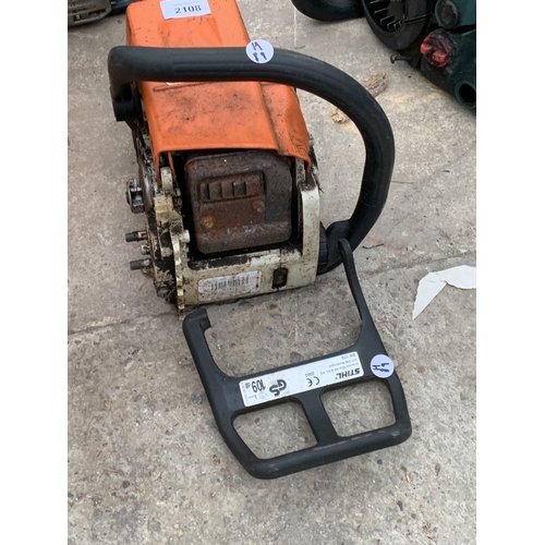 2108 - A PETROL STIHL MS170 CHAINSAW BODY