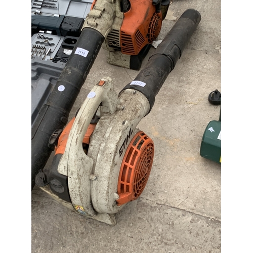 2111 - A PETROL STIHL SH 56C LEAF BLOWER