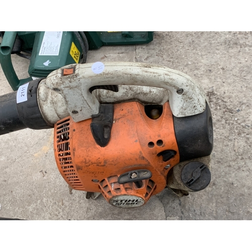 2111 - A PETROL STIHL SH 56C LEAF BLOWER