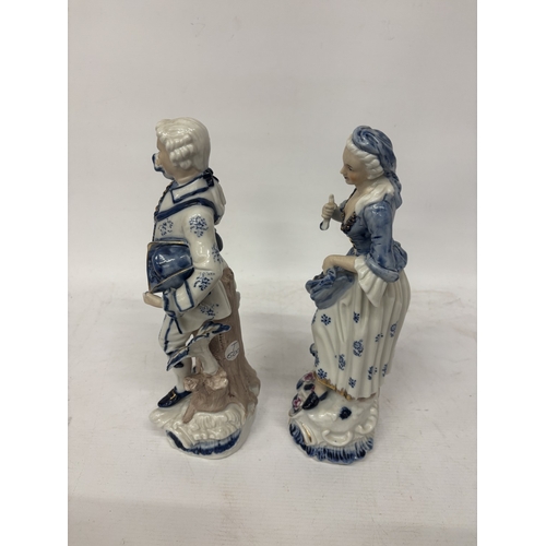 768 - A PAIR OF SITZENDORF PORCELAIN FIGURES