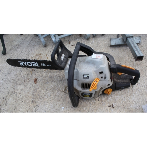 328 - RYOBI CHAINSAW  NO VAT