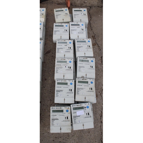 347 - 24 ELECTRIC CARD METERS IN WORKING ORDER  NO VAT