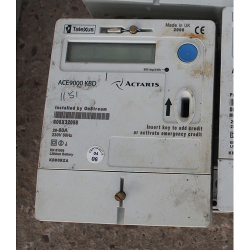 347 - 24 ELECTRIC CARD METERS IN WORKING ORDER  NO VAT