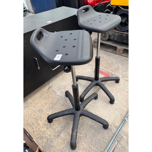 357 - 2 LAB CHAIRS  + VAT