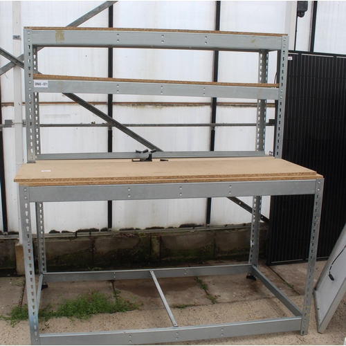 400 - SILVER WORK BENCH  + VAT