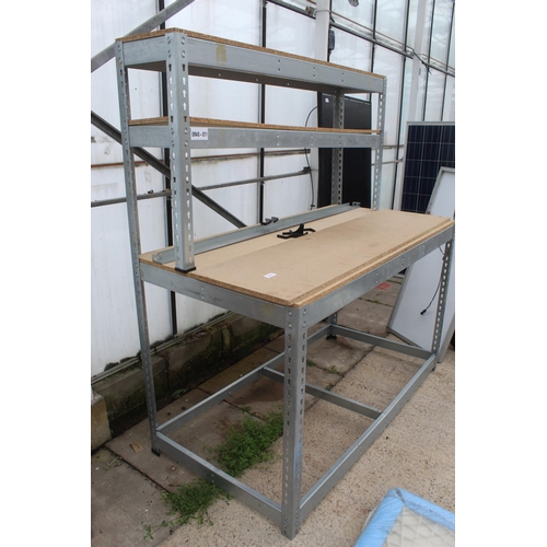 400 - SILVER WORK BENCH  + VAT