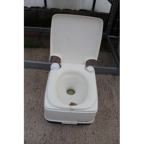 409 - PORTABLE CAMPING TOILET  NO VAT