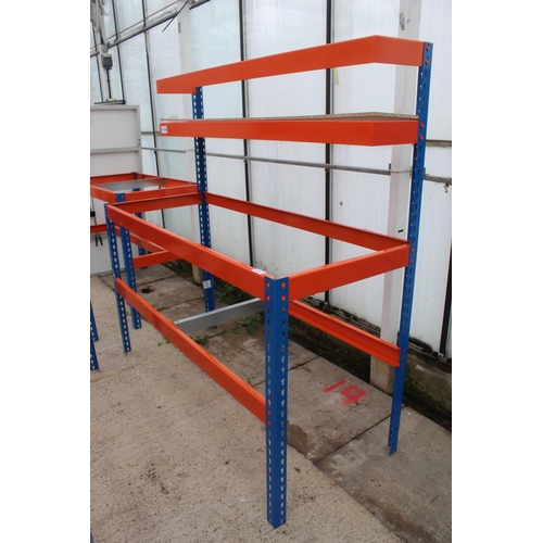 422 - WORK BENCH, 2 SHELVES  + VAT