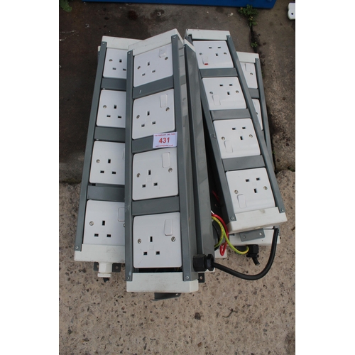 431 - 7 X 4 PLUG SOCKET EXTENSIONS  + VAT