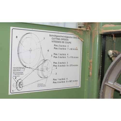 6 - ELEKTRA BECKUM BAND SAW BAS450DN WITH NEW 240V MOTOR AND NEW BLADE  NO VAT