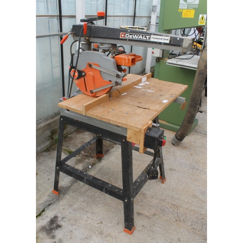 8 - DEWALT POWER SHOP MITRE SAW DW1251  NO VAT