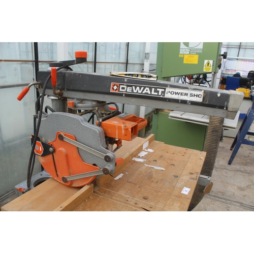 8 - DEWALT POWER SHOP MITRE SAW DW1251  NO VAT