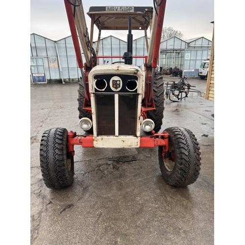 203 - A 1975 DAVID BROWN 1210 TRACTOR WITH FORE END LOADER, REGISTRATION NVP 518P, CURRENT OWNER SINCE 200... 