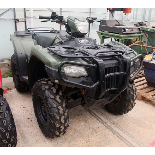 104 - HONDA 520 QUAD BIKE KX70DHN FIRST REG 1/12/20 WITH V5 1330 HOURS THE VENDOR DECLARES A RATTLE WHEN R... 