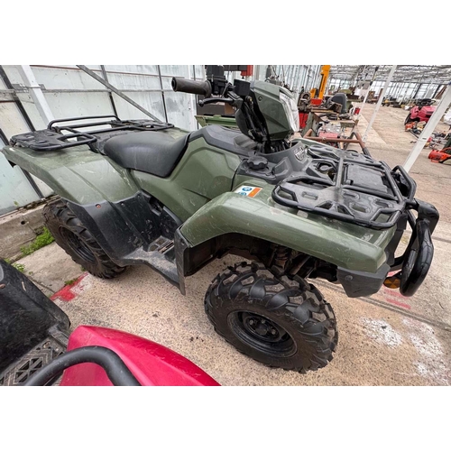 104 - HONDA 520 QUAD BIKE KX70DHN FIRST REG 1/12/20 WITH V5 1330 HOURS THE VENDOR DECLARES A RATTLE WHEN R... 