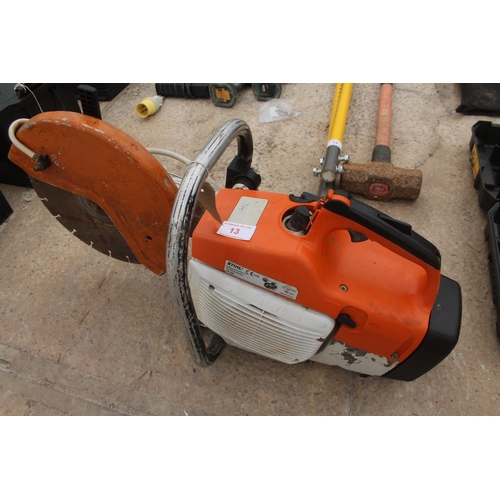 13 - STIHL TS400 STIHL SAW - NO VAT