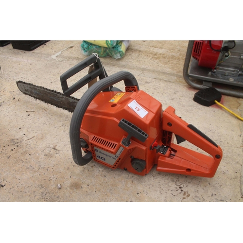 15 - HUSQUVANA 40 CHAINSAW - NO VAT