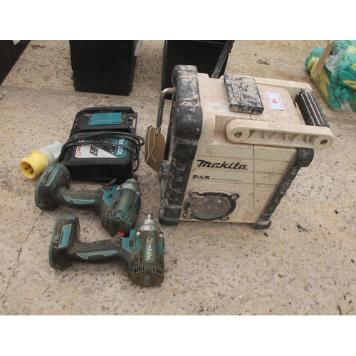 16 - MAKITA NUT GUNS/RADIO 18V - NO VAT