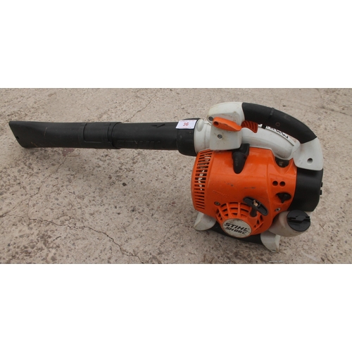 36 - STIHL SH 86C BLOWER NO VAT