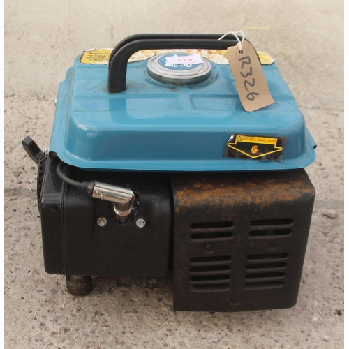 412 - WORKZONE PETROL GENERATOR  NO VAT