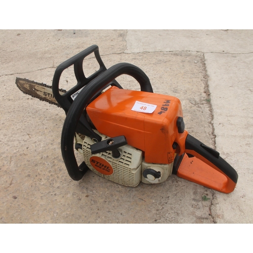 48 - A STIHL MS210 CHAINSAW  NO  VAT