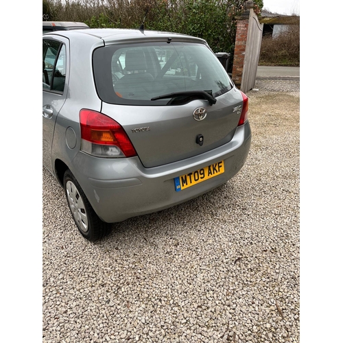 192 - Toyota Yaris 1.3vvti five door (Mt09akf) last serviced at 116000 miles, full twelve months mot and o... 