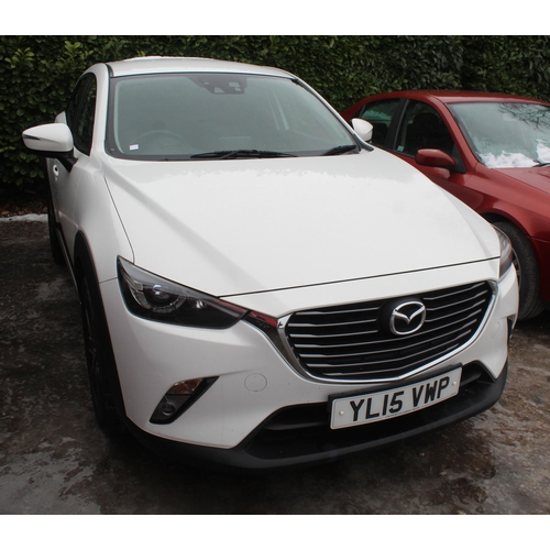 194 - A MAZDA CX-3 SPORT D 4 X 4 5 DOOR HATCHBACK WITH 1.5 DIESEL ENGINE 2 KEYS MOT TILL 21/07/25 REG YL15... 