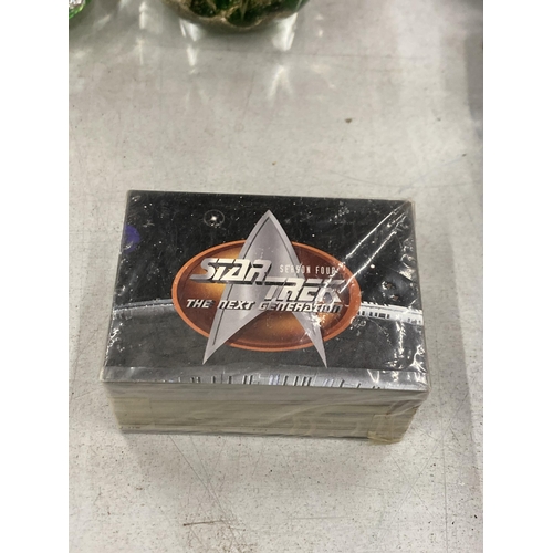 284 - ONE HUNDRED AND EIGHT NEW AND SEALED STAR TREK SEASON FOUR TRADE CARDS