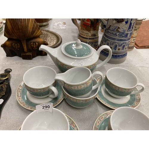 290 - A WEDGWOOD AZTEC 19 PIECE TEASET