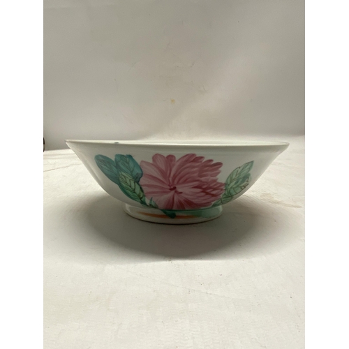 347 - A CHINESE JINGDEZHEN STYLE ROOSTER BOWL