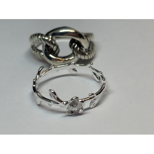 578 - FOUR MARKED SILVER RINGS