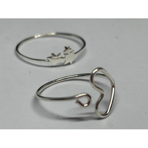 578 - FOUR MARKED SILVER RINGS