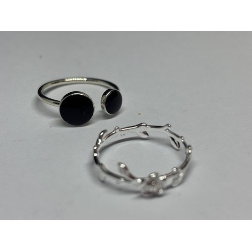 579 - FOUR MARKED SILVER RINGS