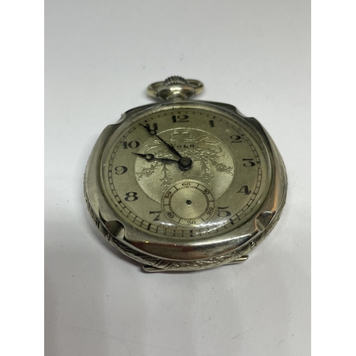 666 - TWO VINTAGE POCKET WATCHES ONE ROAMER AND ONE VOLO