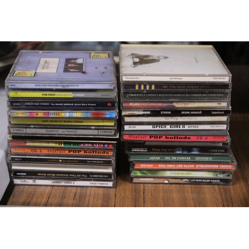 953 - A LARGE QUANTITY OF CD'S, PLUS DVD'S INCLUDING THE SIMPSONS COMPLETE SIXTH SERIES, ETC