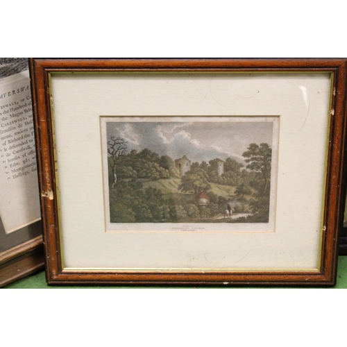 975 - EIGHT FRAMED PRINTS TO INCLUDE TWO PHOTOGRAPHIC PRINTS OF A HUNT OUTSIDE A PUB AND MEIR HEATH PLUS E... 