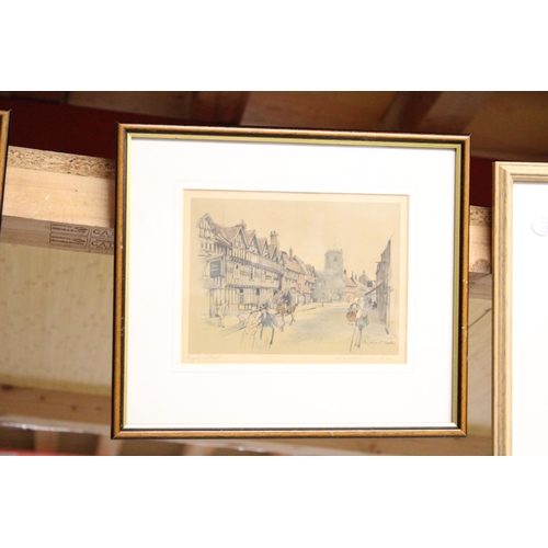 1041 - TWO FRAMED AND GLAZED PRINTS 