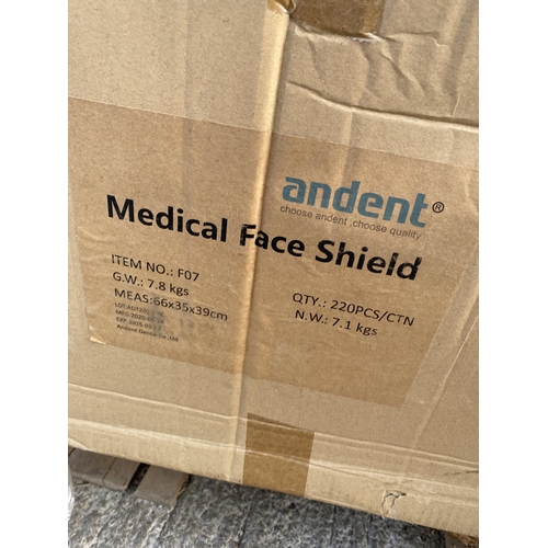 2289 - A LARGE QUANTITY OF FACEMASKS AND FACE SHIELDS