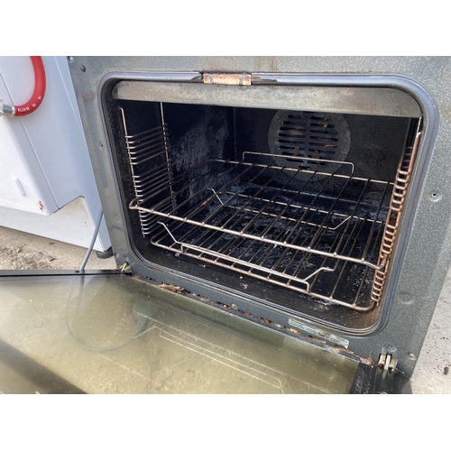 2435 - A SILVER INTERGRATED ELECTRIC OVEN