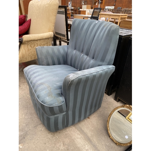 3011 - AN 'ART FORM' SWIVEL EASY CHAIR