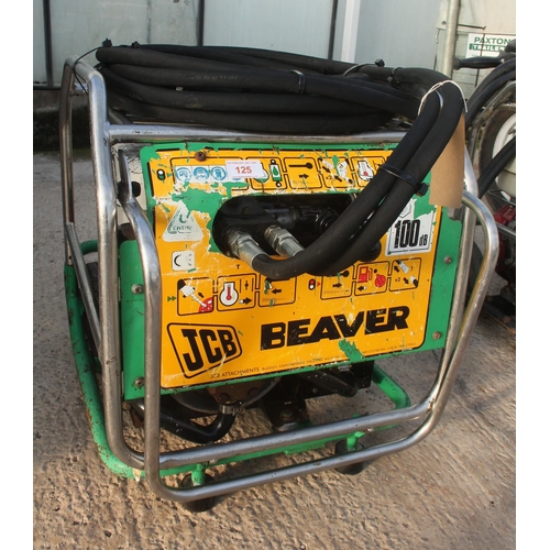 125 - A JCB BEAVER PACK/BREAKER  NO  VAT