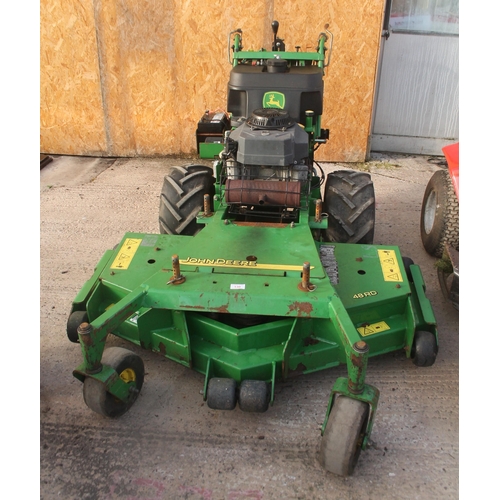 130 - JOHN DEERE MOWER, GOOD RUNNER NEEDS NEW DRIVE BELT  + VAT