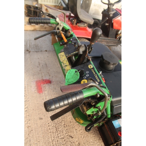 130 - JOHN DEERE MOWER, GOOD RUNNER NEEDS NEW DRIVE BELT  + VAT