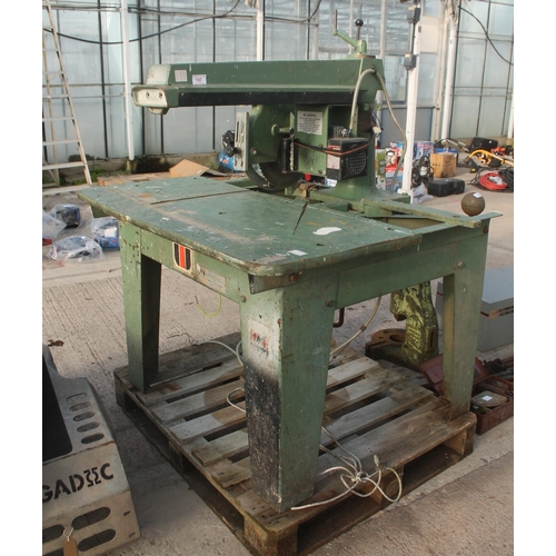 137 - WADKIN RADIAL SAW  NO VAT